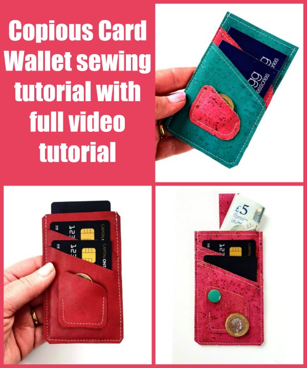 Copious Card Wallet (+ video) sewing pattern