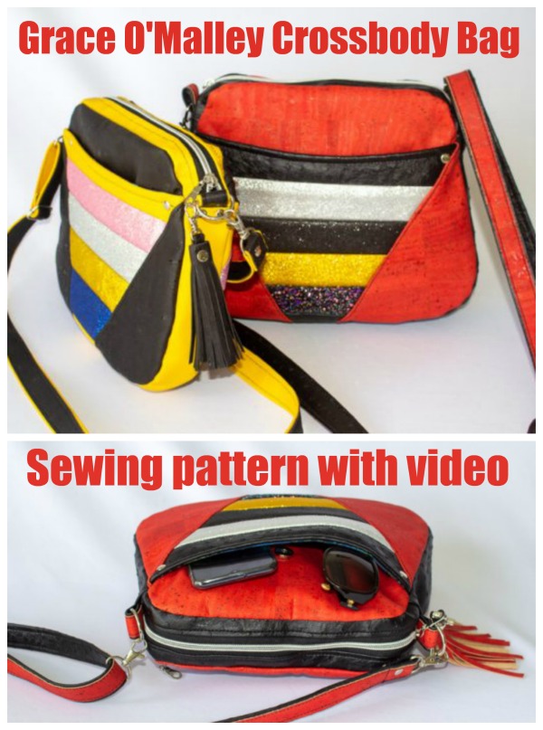 Grace O'Malley Crossbody Bag (with video) sewing pattern