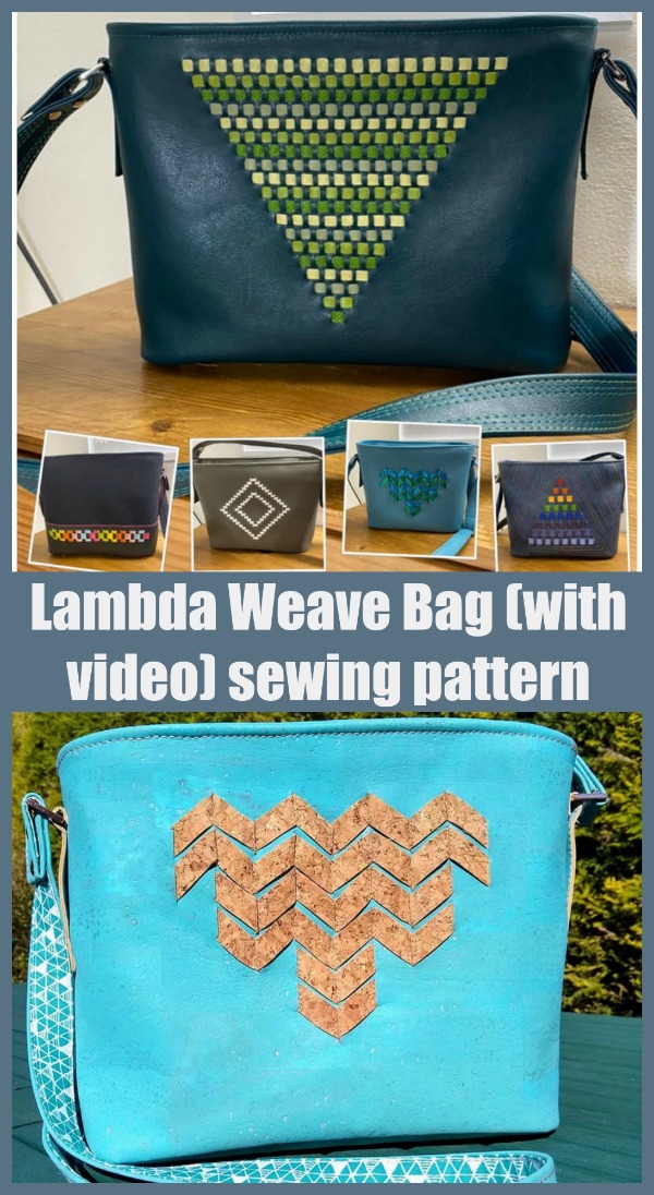 Lambda Weave Bag (with video) sewing pattern