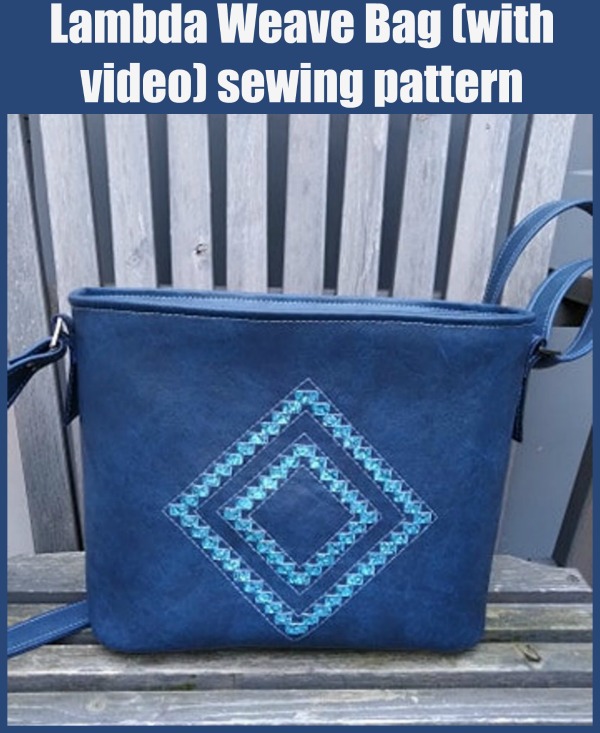 Lambda Weave Bag (with video) sewing pattern