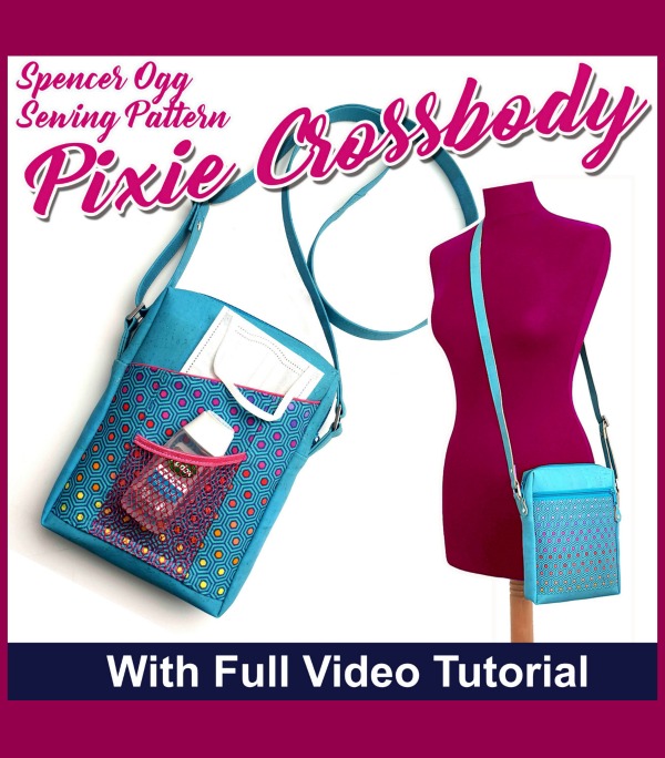 Pixie Crossbody Bag (with video) sewing pattern