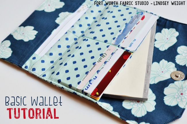 FREE Basic Wallet sewing tutorial