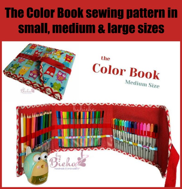 Color Book Art Storage (3 sizes) sewing pattern - Sew Modern Bags