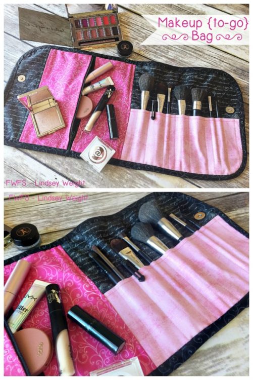 Makeup (to-go) Bag FREE sewing tutorial - Sew Modern Bags