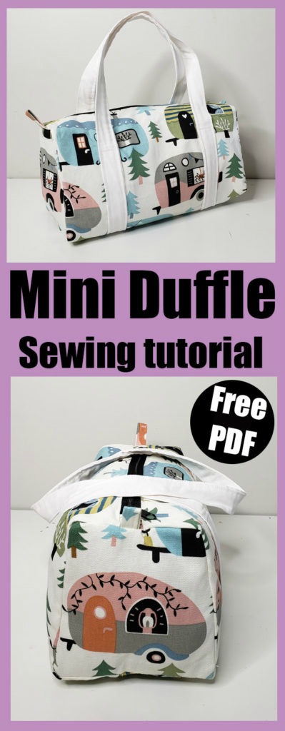 Mini Duffle Bag FREE pattern and video tutorial