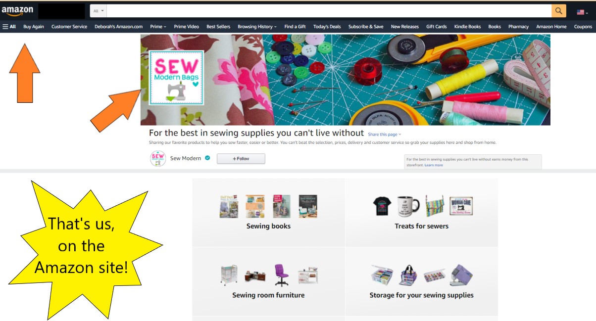 Our new exclusive Amazon sewing store Sew Modern Bags