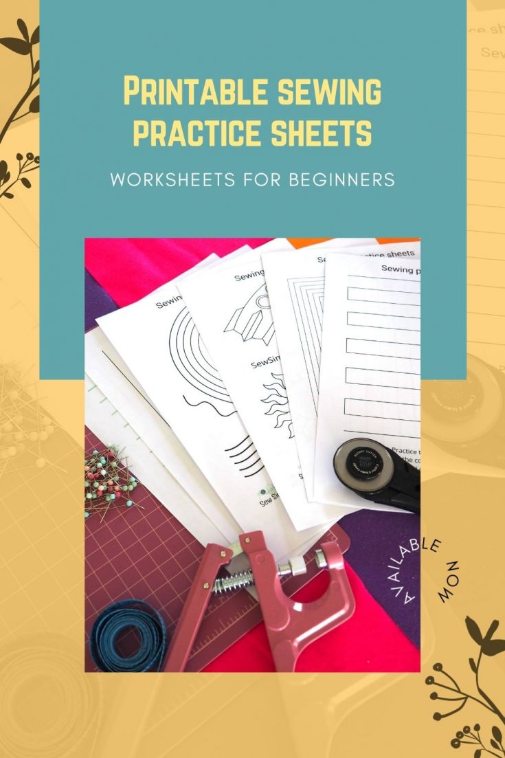 Printable sewing practice sheets Sew Modern Bags