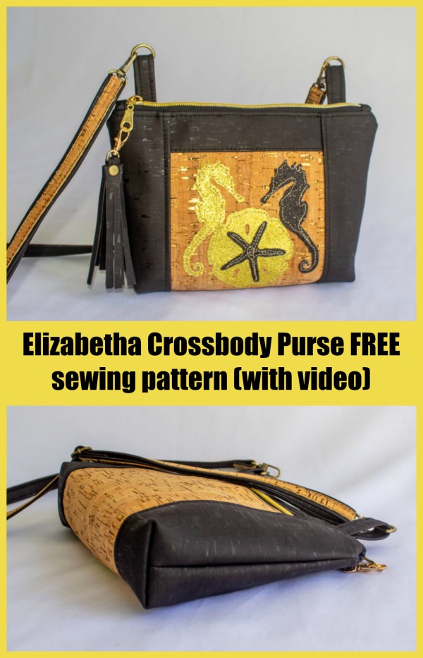 Elizabetha Crossbody Purse FREE sewing pattern (with video)