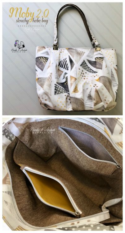 Moby Slouchy Hobo Bag (original and version 2) sewing pattern - Sew ...