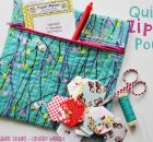 Easy Zippered Box Pouch Tutorial - Free sewing pattern - Sew Modern Bags