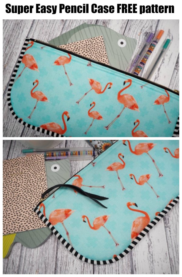 FREE sewing pattern for the Super Easy Pencil Case, the perfect project for a beginner sewer.