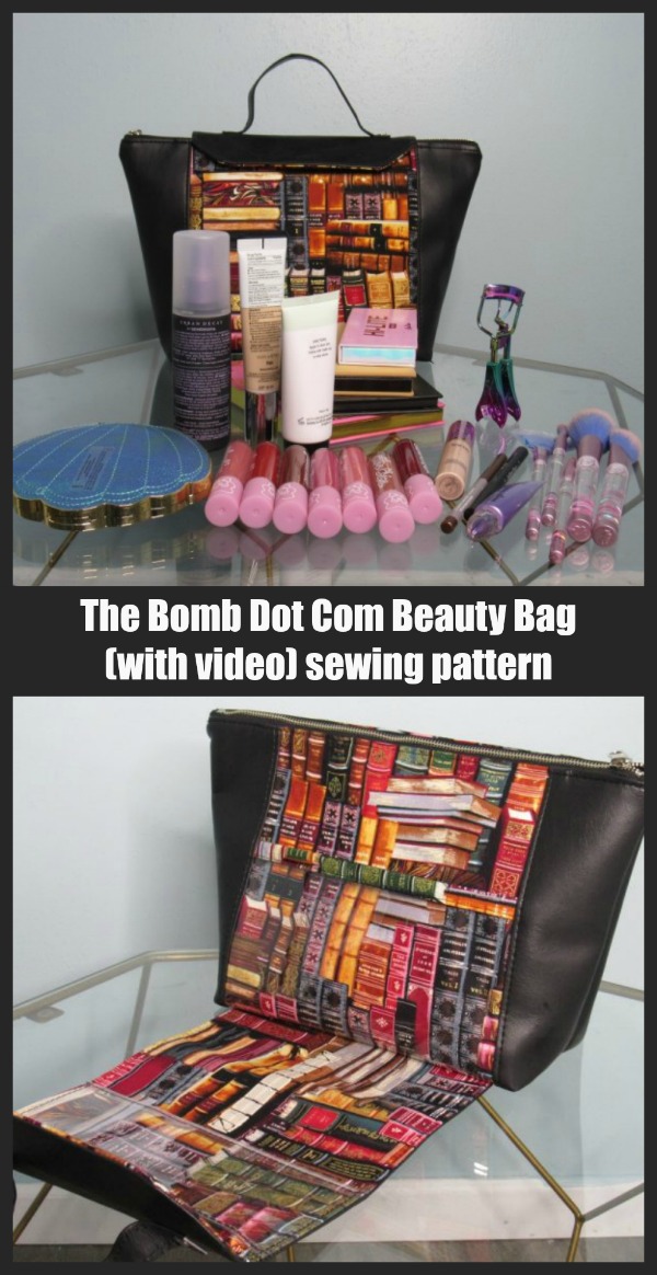 The Bomb Dot Com Beauty Bag (with video) sewing pattern