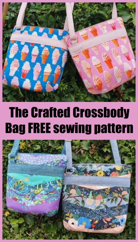 The Crafted Crossbody Bag FREE sewing pattern
