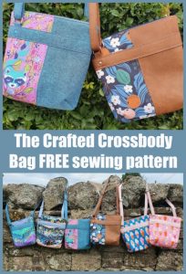 The Crafted Crossbody Bag FREE sewing pattern - Sew Modern Bags