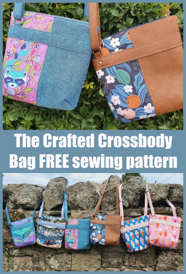 The Crafted Crossbody Bag FREE sewing pattern - Sew Modern Bags