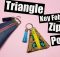 Triangle Key Fob Zipper Pouch FREE video tutorial