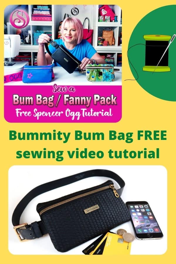 Bummity Bum Bag FREE sewing video tutorial