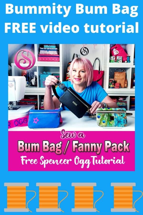 Bummity Bum Bag FREE sewing video tutorial