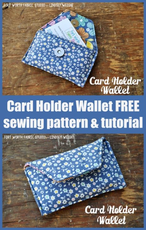 Card Holder Wallet FREE sewing pattern and tutorial - Sew Modern Bags