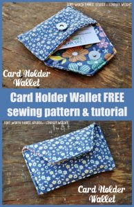 Card Holder Wallet FREE sewing pattern and tutorial - Sew Modern Bags