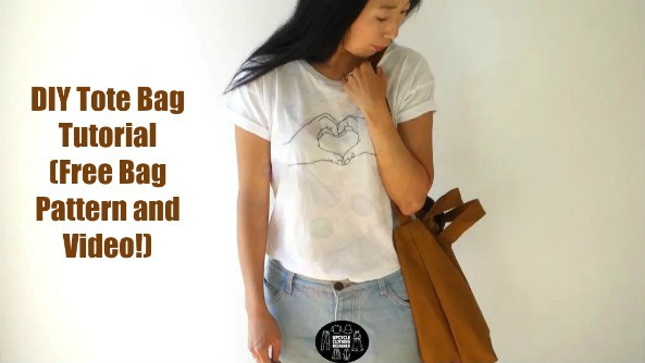 DIY Tote Bag Tutorial (Free Bag Pattern and Video!)