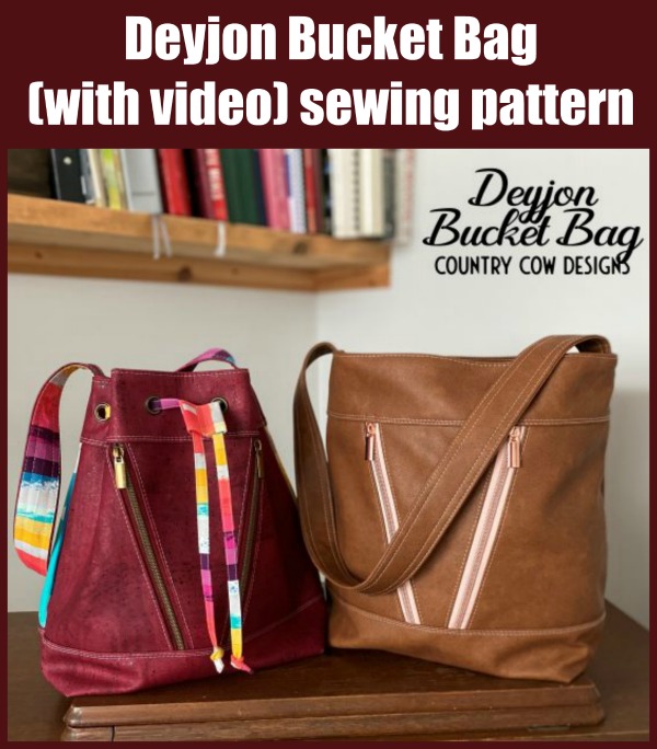 Deyjon Bucket Bag (with video) sewing pattern