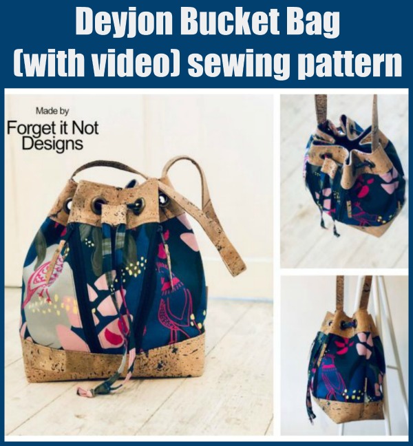 Deyjon Bucket Bag (with video) sewing pattern