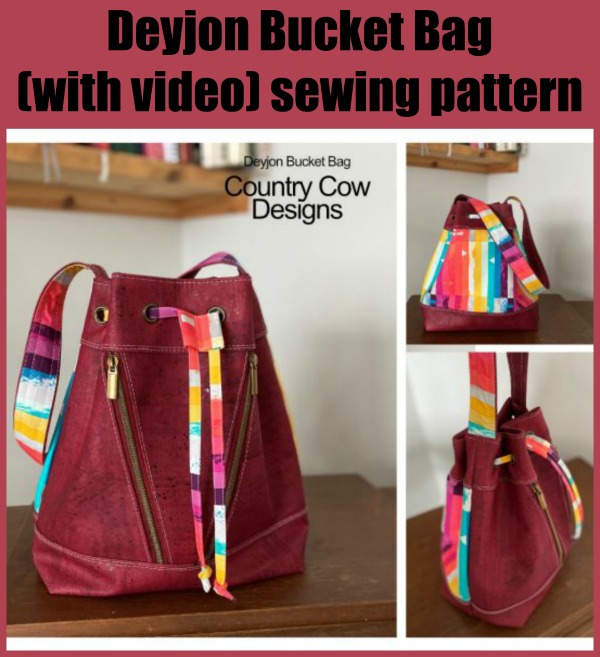 Deyjon Bucket Bag (with video) sewing pattern