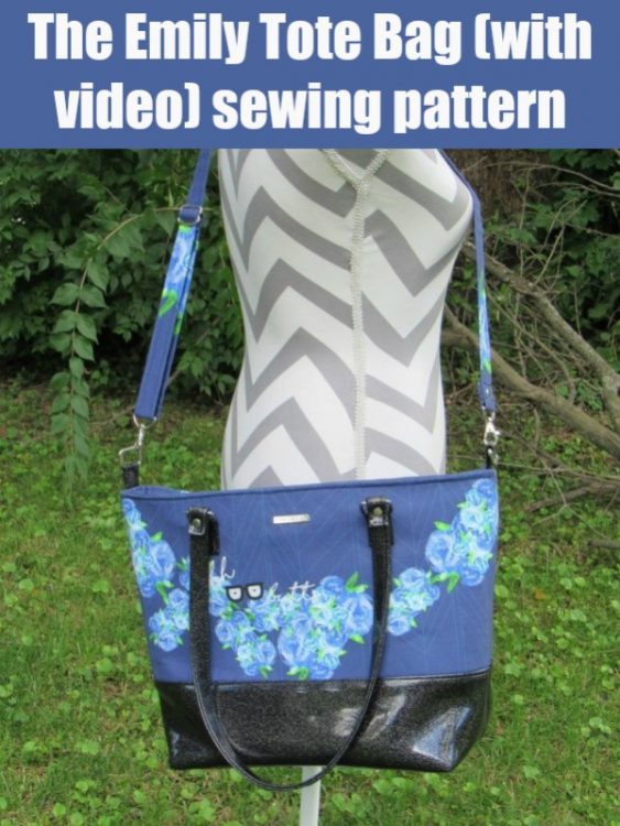 The Emily Tote Bag (with video) sewing pattern - Sew Modern Bags