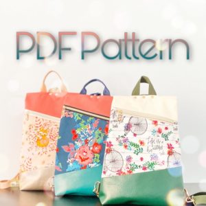 The Bookish Tote Bag sewing pattern (2 sizes) - Sew Modern Bags