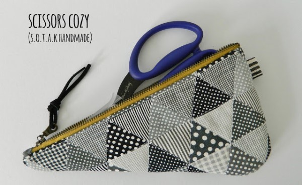 storage pouch for your scissors FREE video sewing tutorial