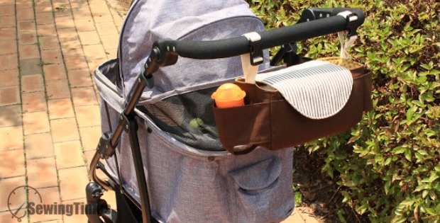 DIY BABY STROLLER BAG  How to make 2-in-1 Organizer [sewingtimes] 