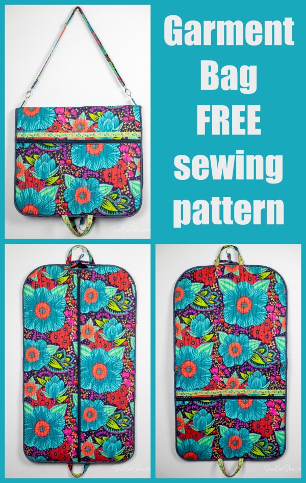 Garment Bag FREE sewing pattern - Sew Modern Bags