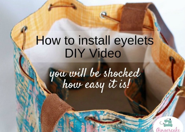 How to install eyelets and grommets - FREE video - Sew Modern Bags