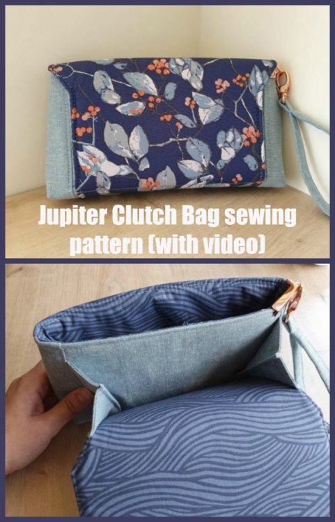 Jupiter Clutch Bag sewing pattern (with video) - Sew Modern Bags