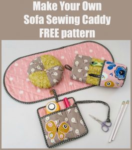 Make Your Own Sofa Sewing Caddy FREE pattern - Sew Modern Bags