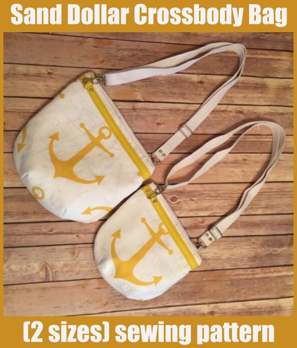 Sand Dollar Crossbody Bag (2 sizes) sewing pattern