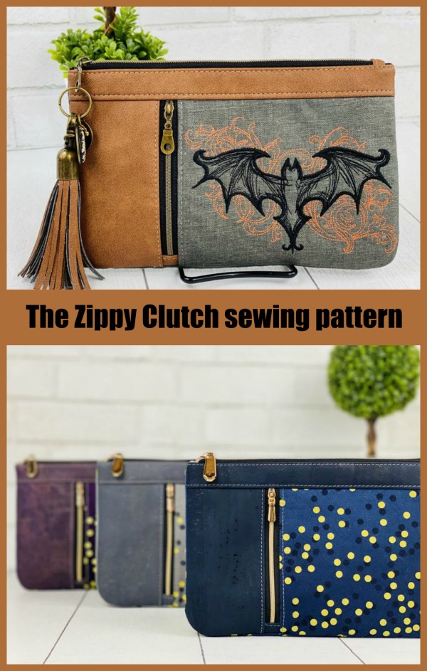 The Zippy Clutch sewing pattern