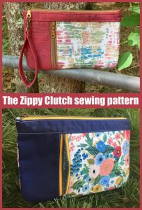 The Zippy Clutch sewing pattern - Sew Modern Bags