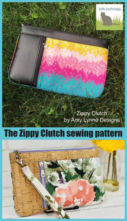 The Zippy Clutch sewing pattern - Sew Modern Bags