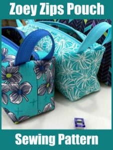 Zoey Zips Pouch sewing pattern - Sew Modern Bags