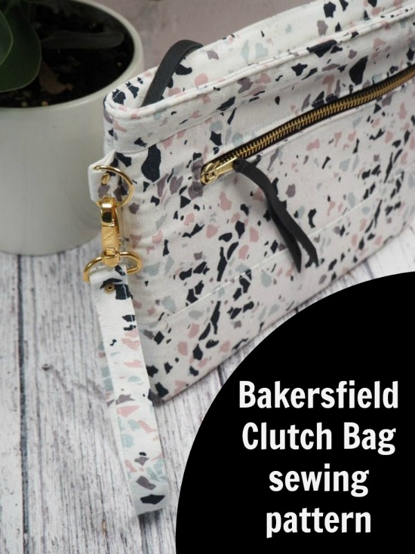 Bakersfield Clutch Bag sewing pattern