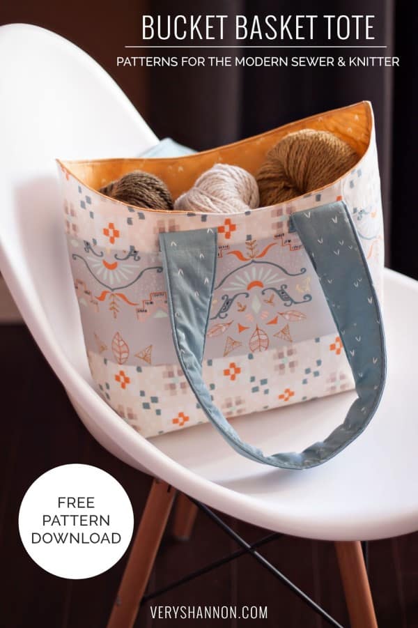 Free bucket 2025 tote bag pattern