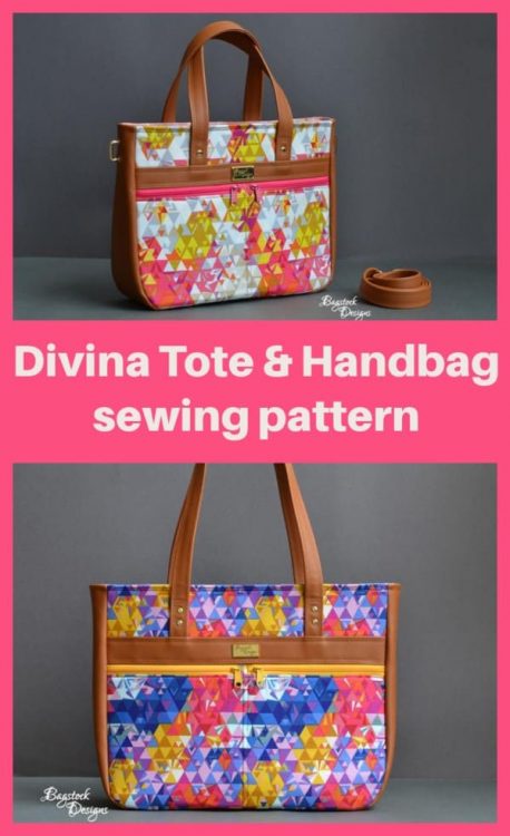 Divina Tote and Handbag sewing pattern - Sew Modern Bags