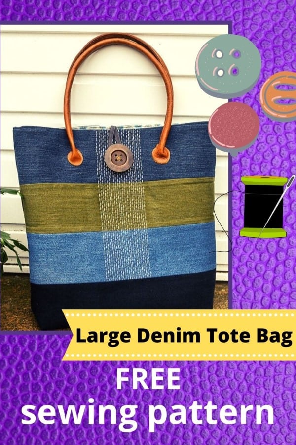 Jean tote best sale bag pattern free