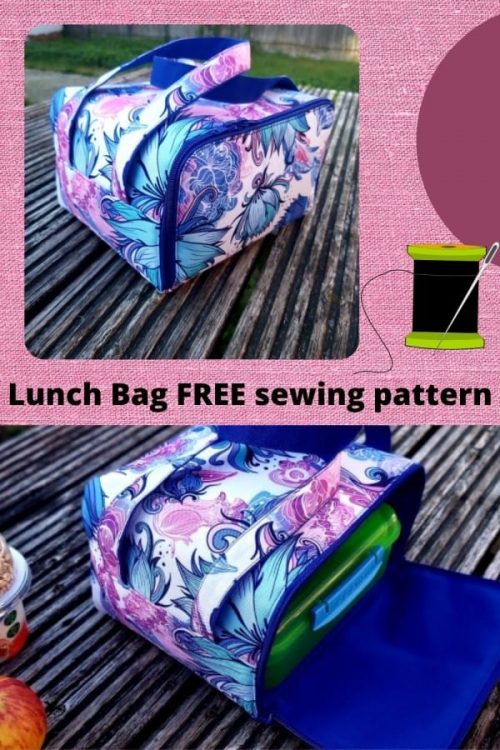 Lunch Bag FREE sewing pattern with video Sew Modern Bags