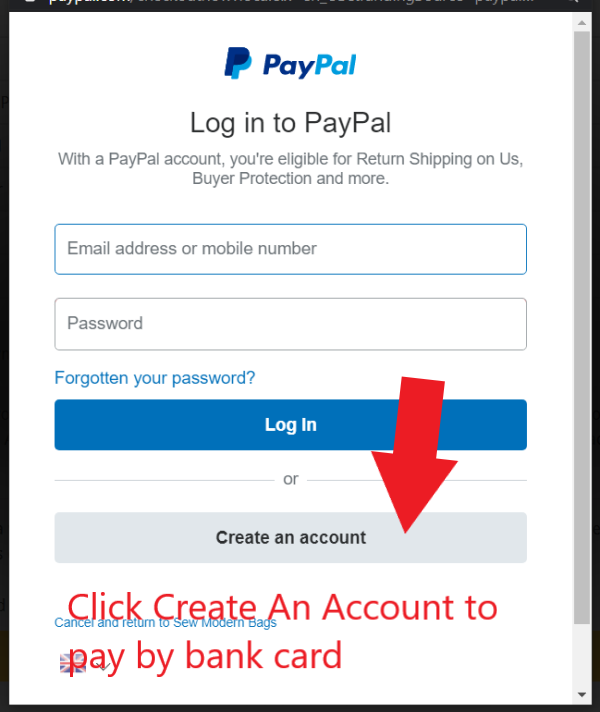 How to pay without a PayPal account using your bank/credit card - Sew