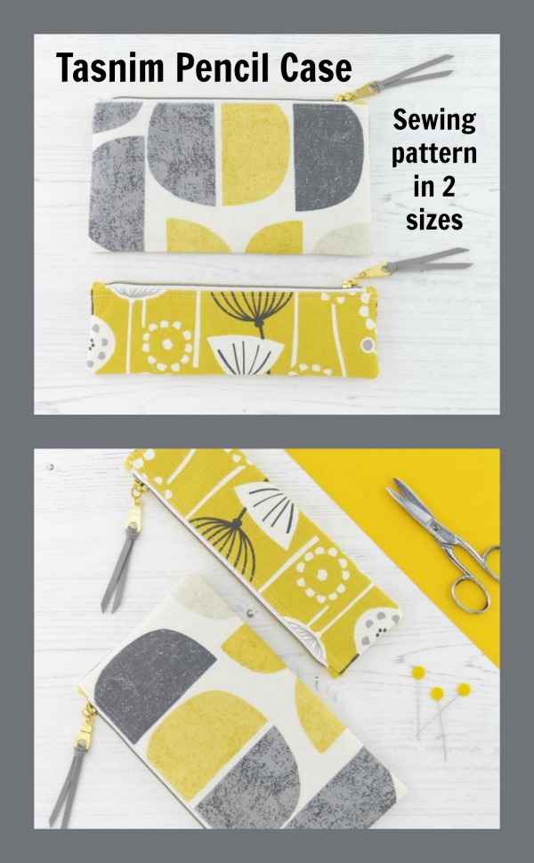 Tasnim Pencil Case (2 sizes) sewing pattern