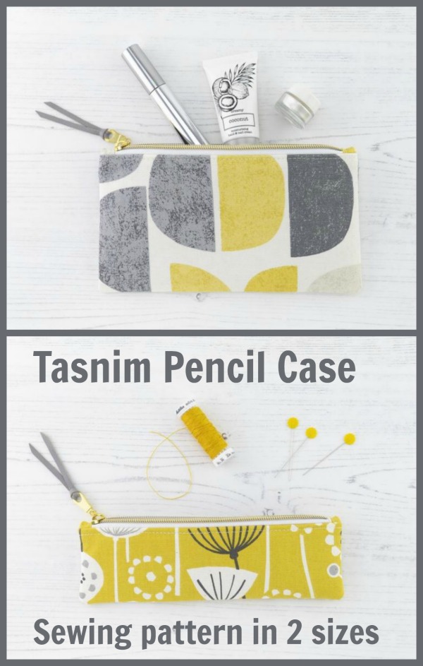 Tasnim Pencil Case (2 sizes) sewing pattern