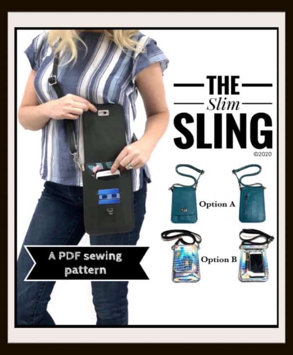 The Slim Sling Purse sewing pattern